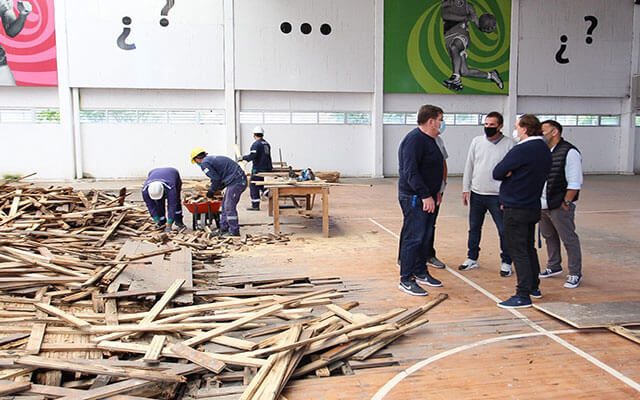 Comenzaron las obras en el Polideportivo “Centenario”
