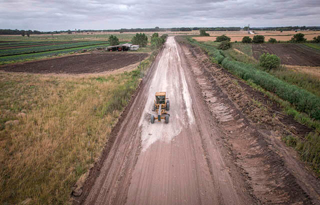 El Municipio realizó el mantenimiento de 600 km de caminos rurales