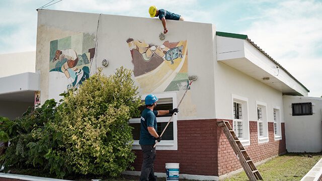 El municipio informó que continúa el avance de las obras en el Jardín Municipal N° 12