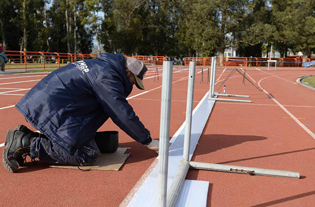La Municipalidad informó que avanza con trabajos de mantenimiento y recuperación de escenarios deportivos