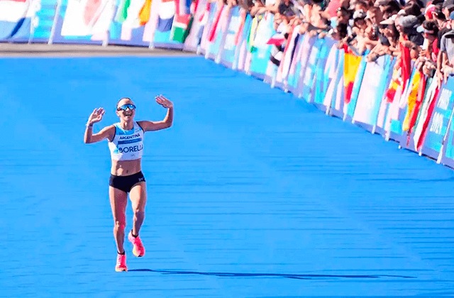 La marplatense Borelli cumplió una destacada actuación en la maratón olímpica
