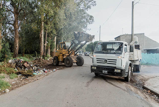 El Municipio retiró cerca de 20 mil toneladas de residuos entre microbasurales y restos de poda