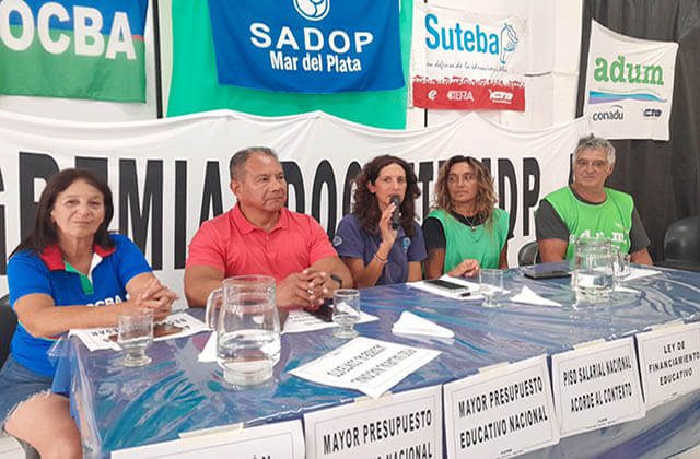Paro docente en Mar del Plata: gremios destacaron una adhesión del 95%